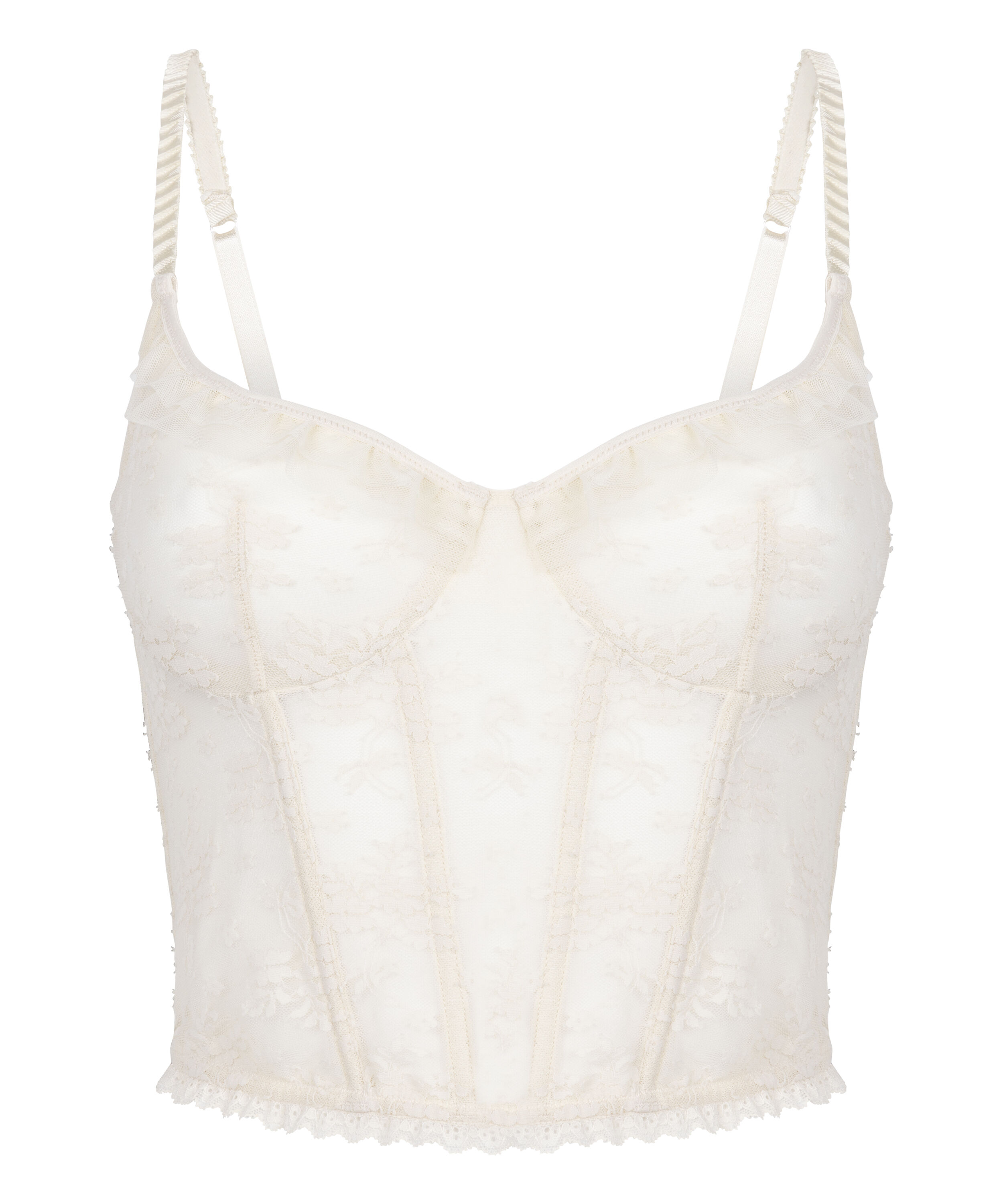 Soutien-gorge &agrave; armatures non rembourr&eacute; longline Darcy, Blanc