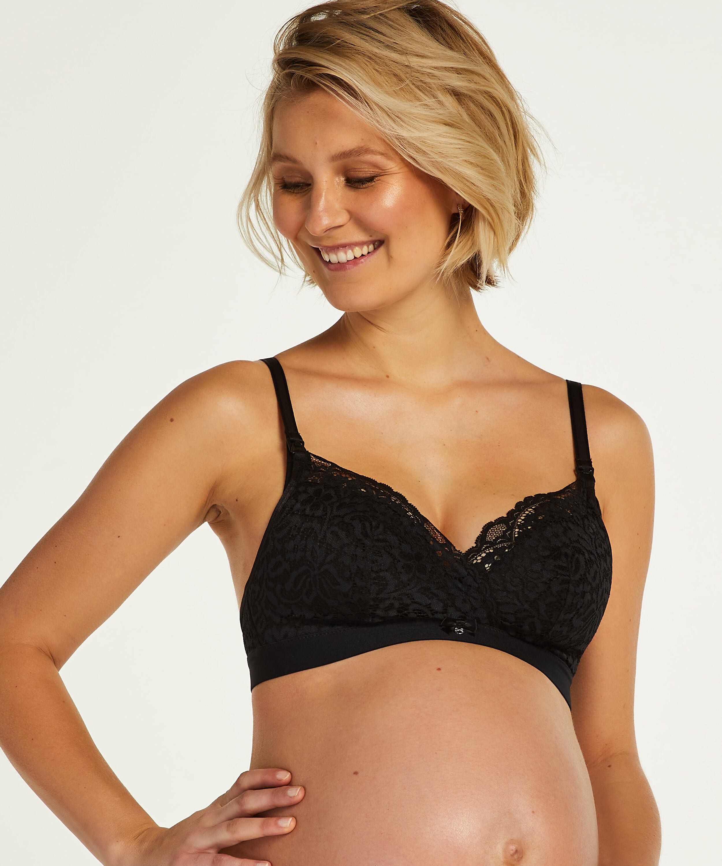 Soutien-gorge d’allaitement préformé Rose, Noir