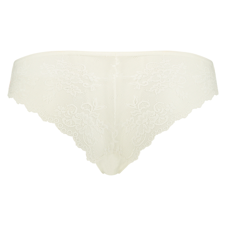 Slip br&eacute;silien Invisible Lace Back, Blanc