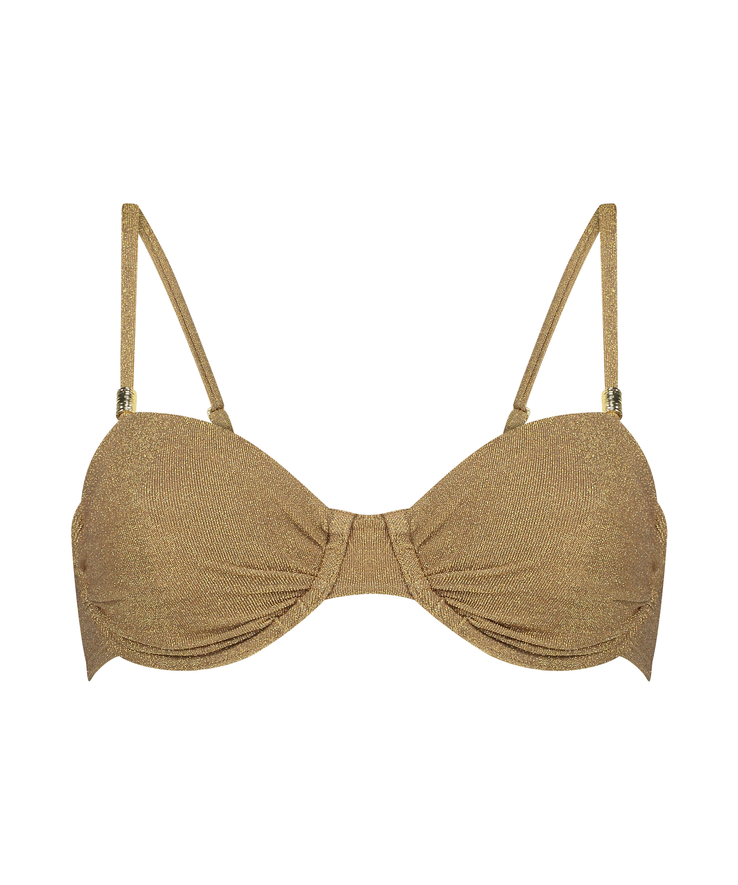 Haut de bikini Goldie Shimmer, Jaune, main
