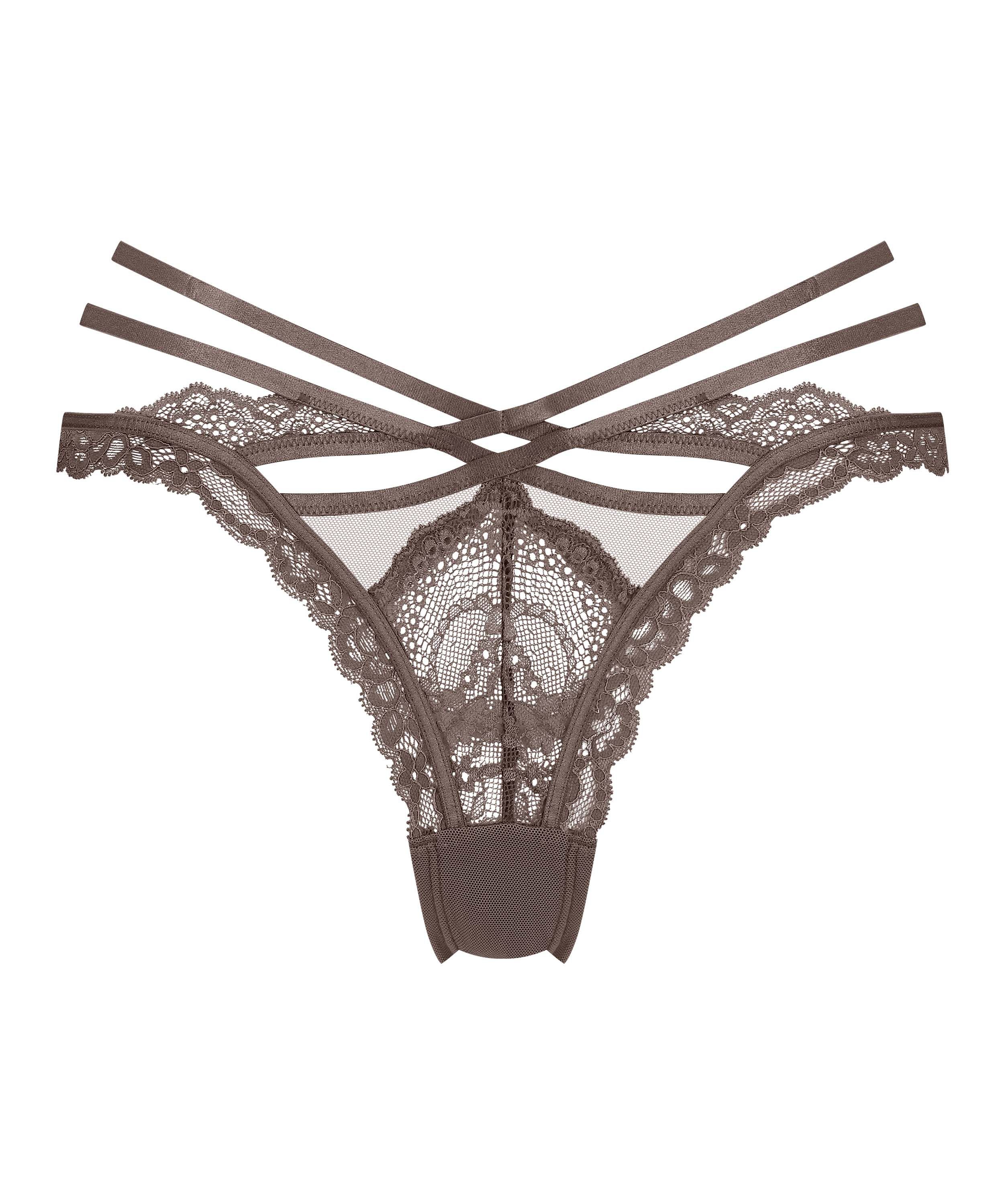 Slip br&eacute;silien Janine, marron