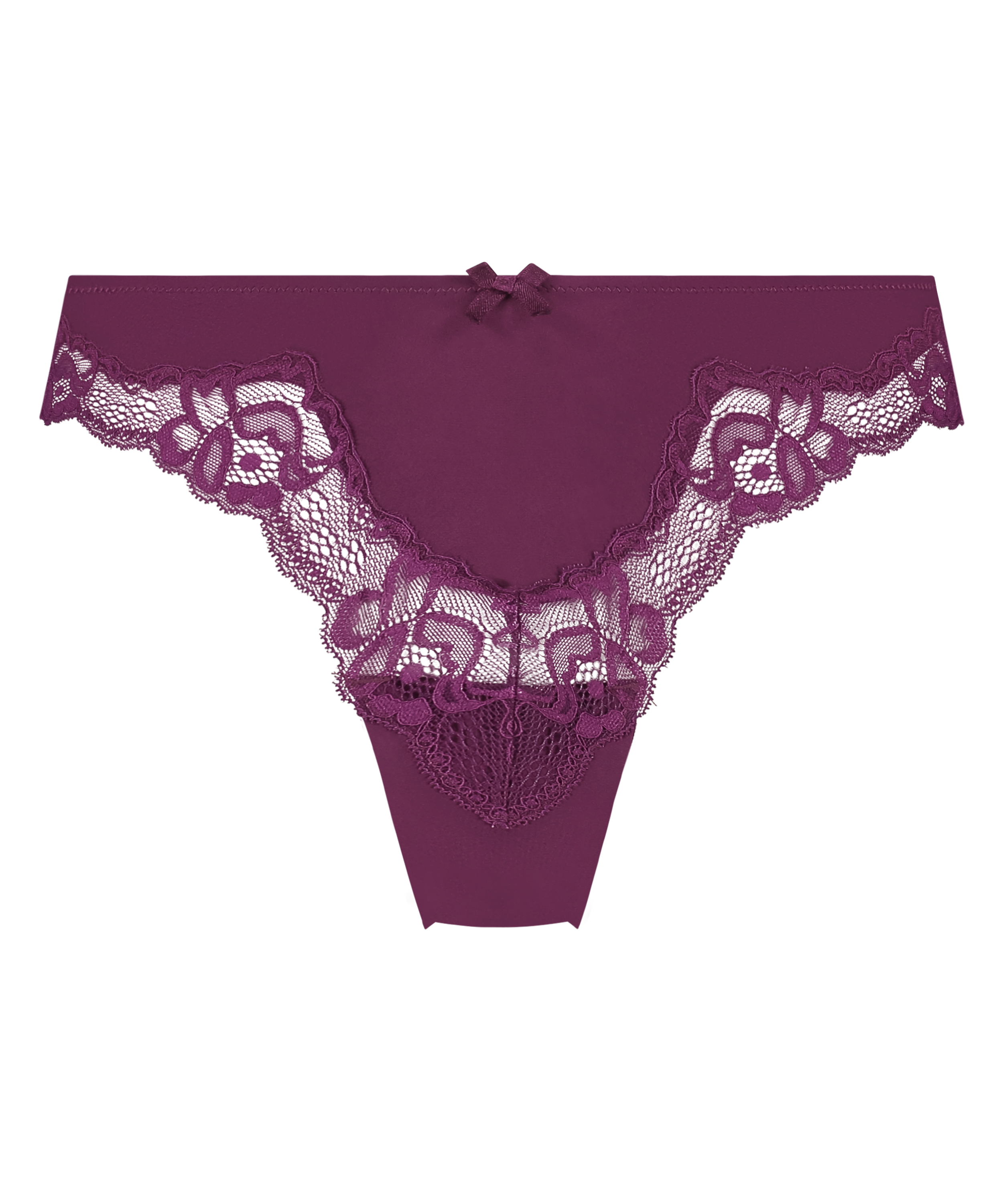 Slip brésilien Lace & Shine, Violet, main