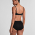 Superslip midi coton, Noir