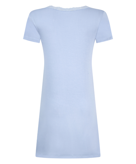 Chemise de nuit en jersey, Bleu