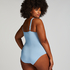 Maillot de bain Shaping Scallop, Bleu