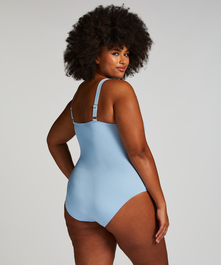 Maillot de bain Shaping Scallop, Bleu