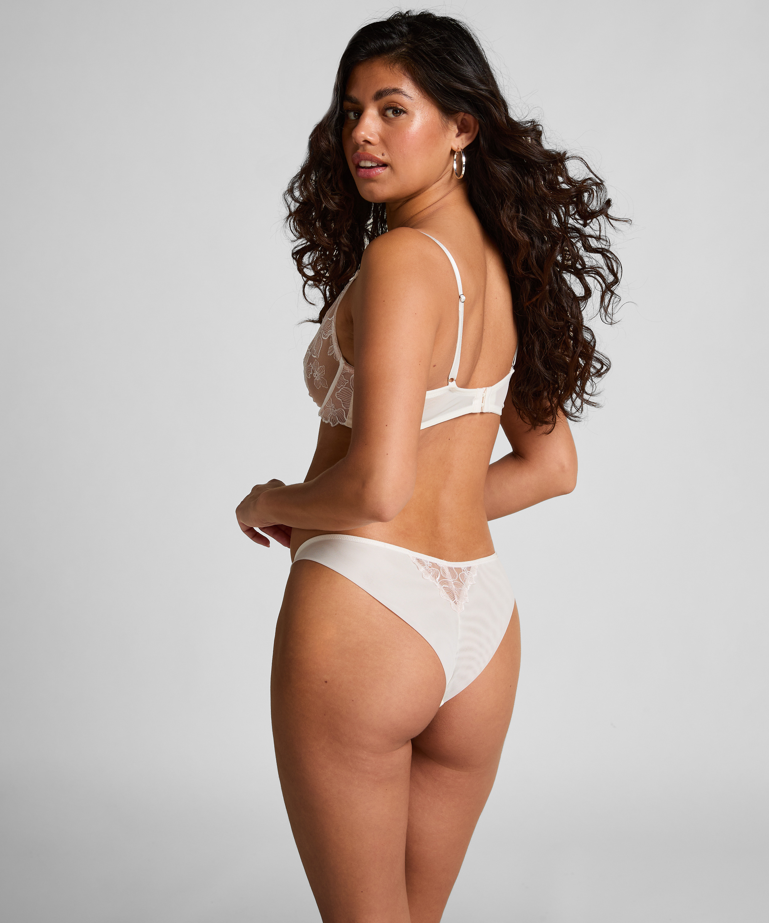 Soutien-gorge à armatures non-préformé Lauren, Blanc, main