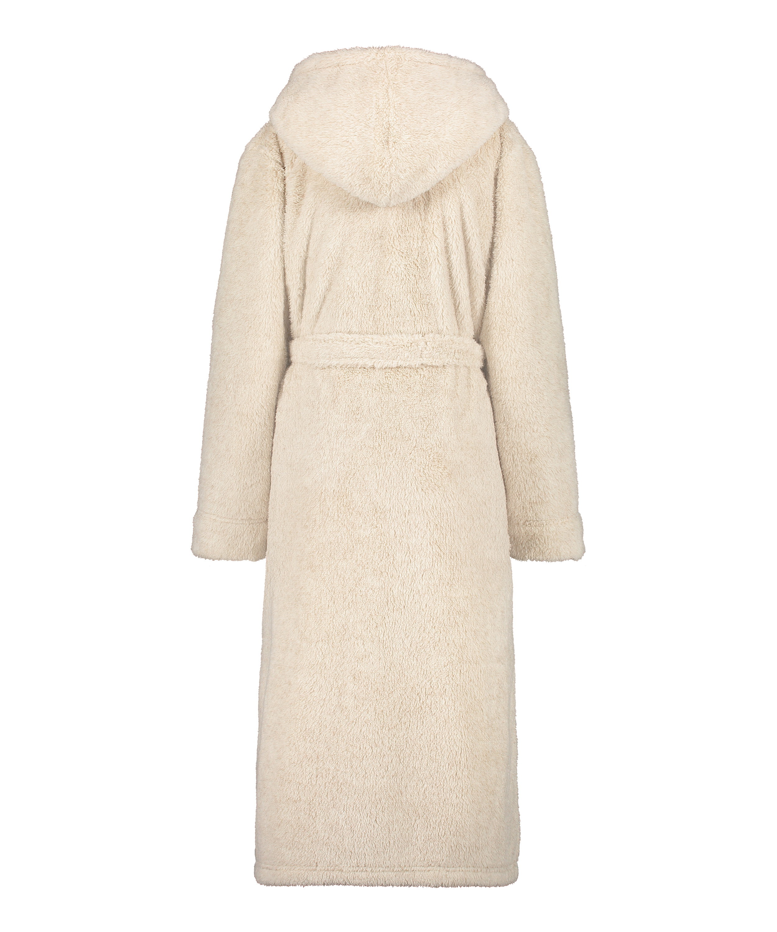 Long peignoir en polaire, Beige, main