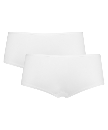Lot de 2 boxer Kim Cotton, Blanc