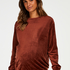 Top de grossesse en velours Shimmer, Marron