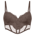 Soutien-gorge à armatures préformé longline Arabella, Marron