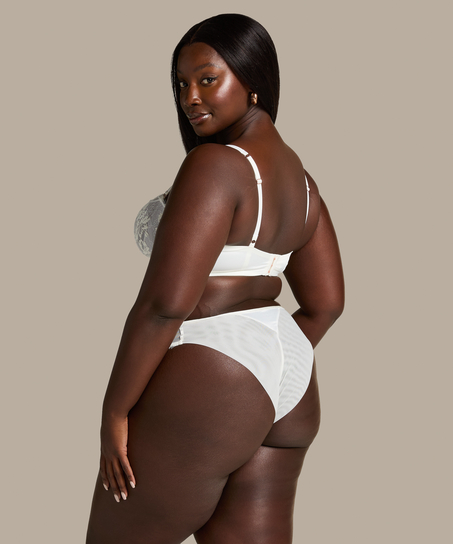 Soutien-gorge à armatures non préformé longline Tiah, Blanc