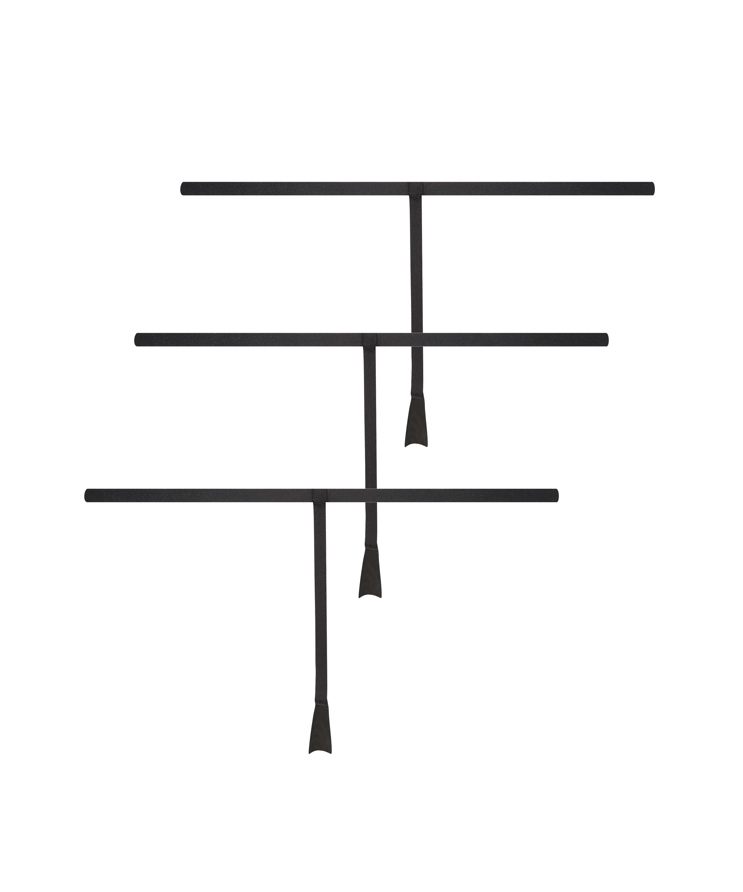 Lot de 3 strings invisibles, Noir, main