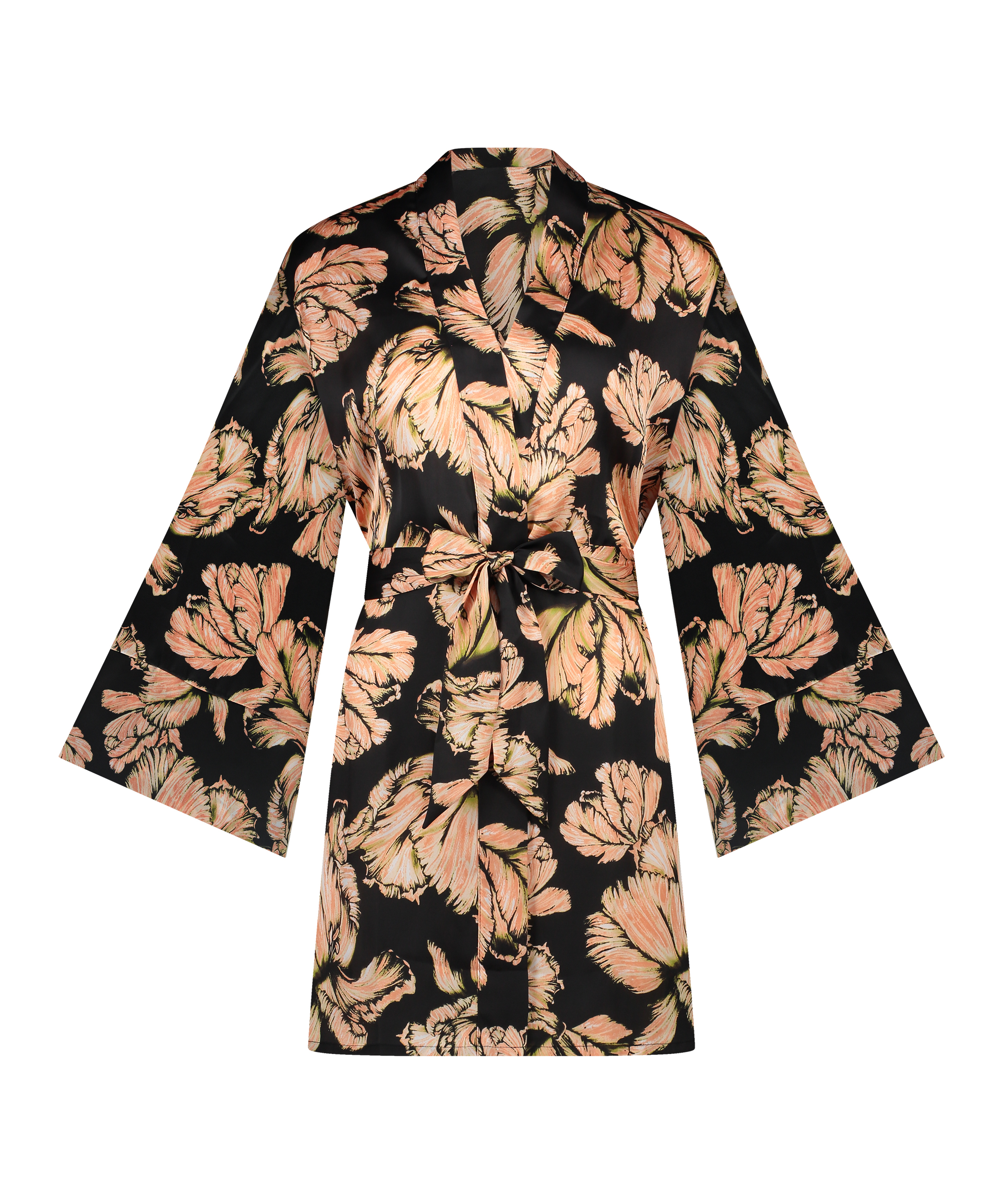 Kimono Satin, Noir, main