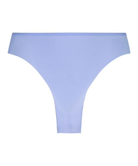 Slip brésilien Invisible Lace Back, Bleu