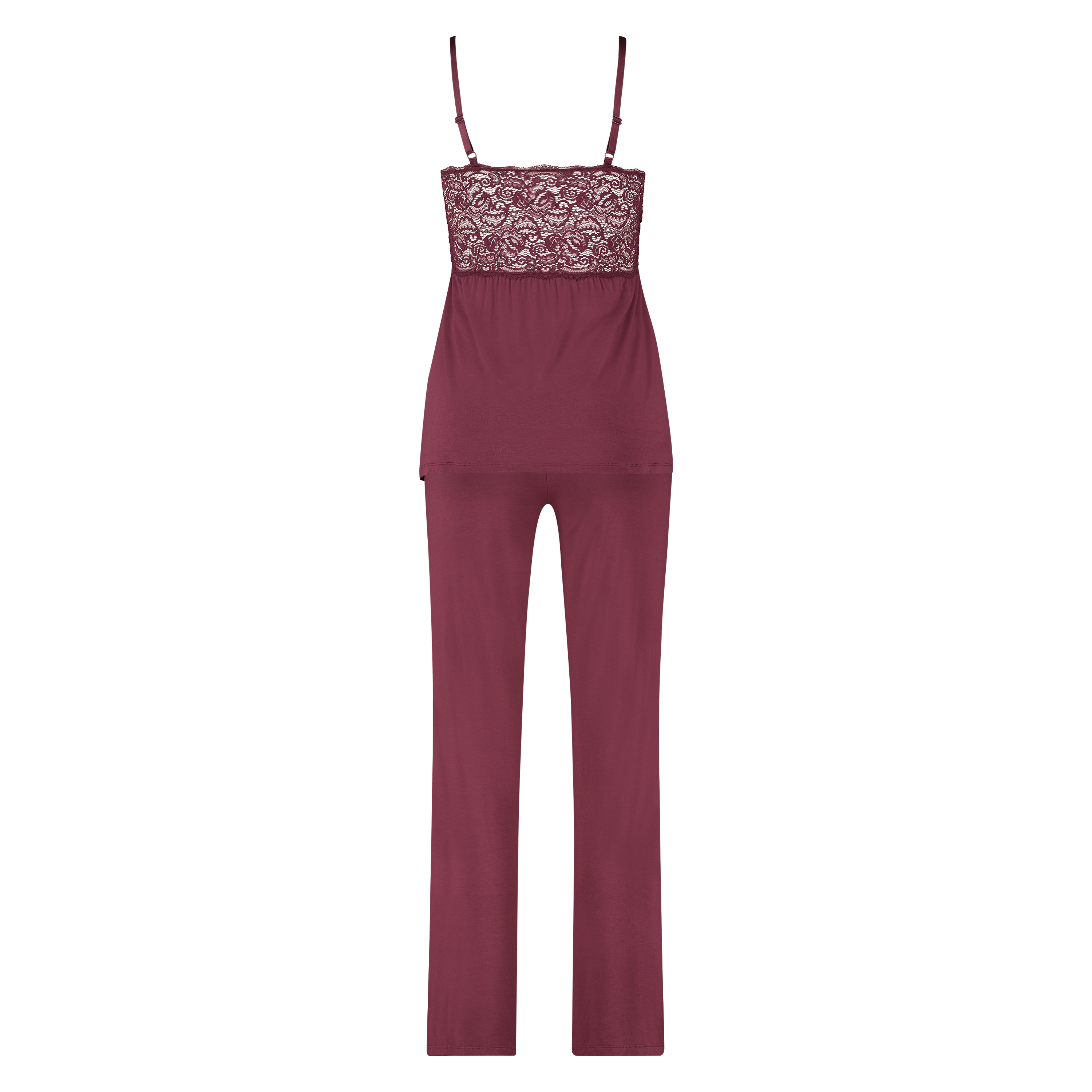 Tenue de pyjama Vera Lace, Rouge, main