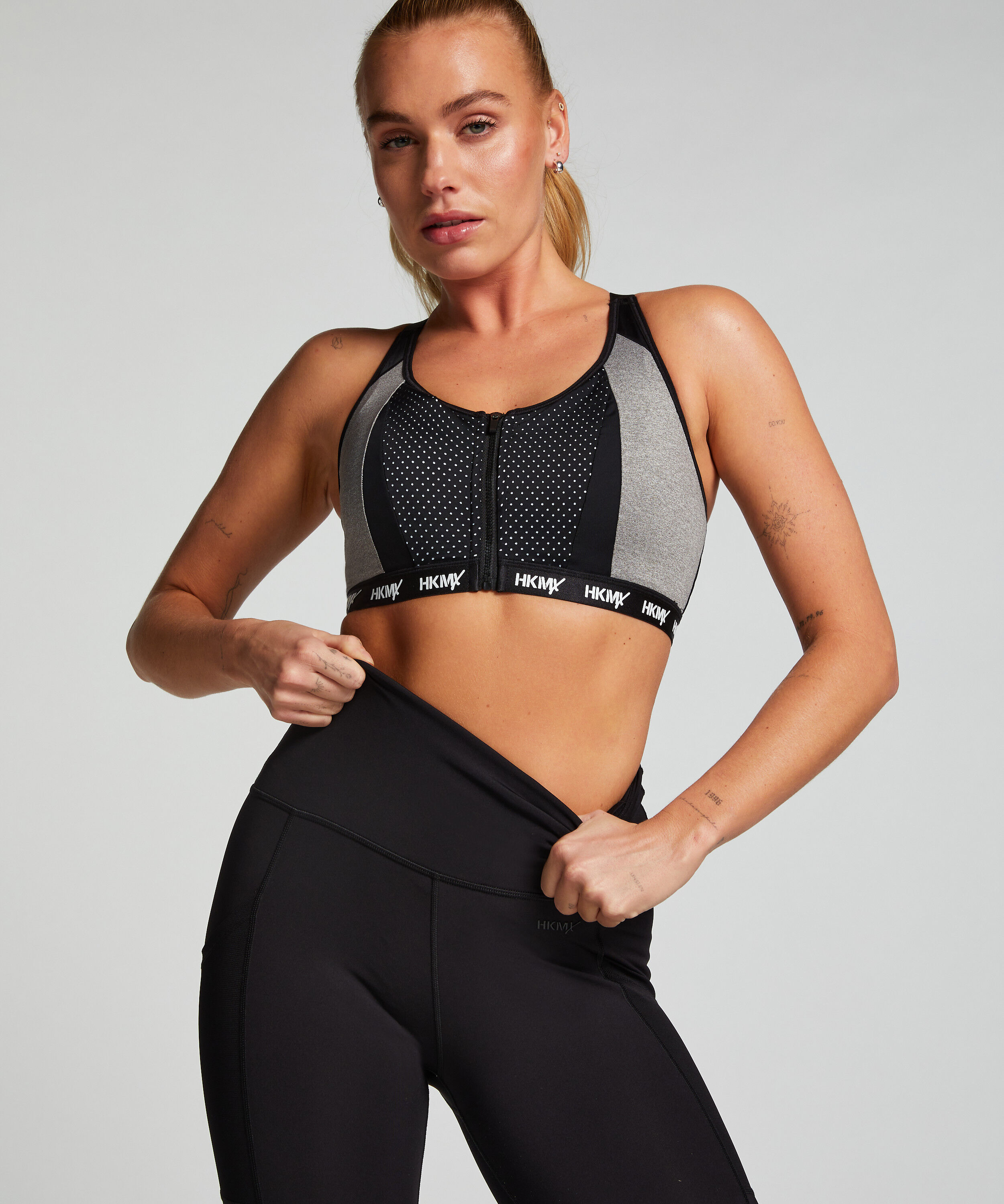 HKMX Soutien-gorge de sport The Pro Maintien niveau 3, Gris HKMX Soutien-gorge de sport The Pro Maintien niveau 3, Gris