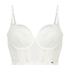Soutien-gorge rembourré à armatures longline Zrika, Blanc