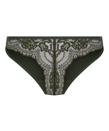 String Invisible Lace back, Vert