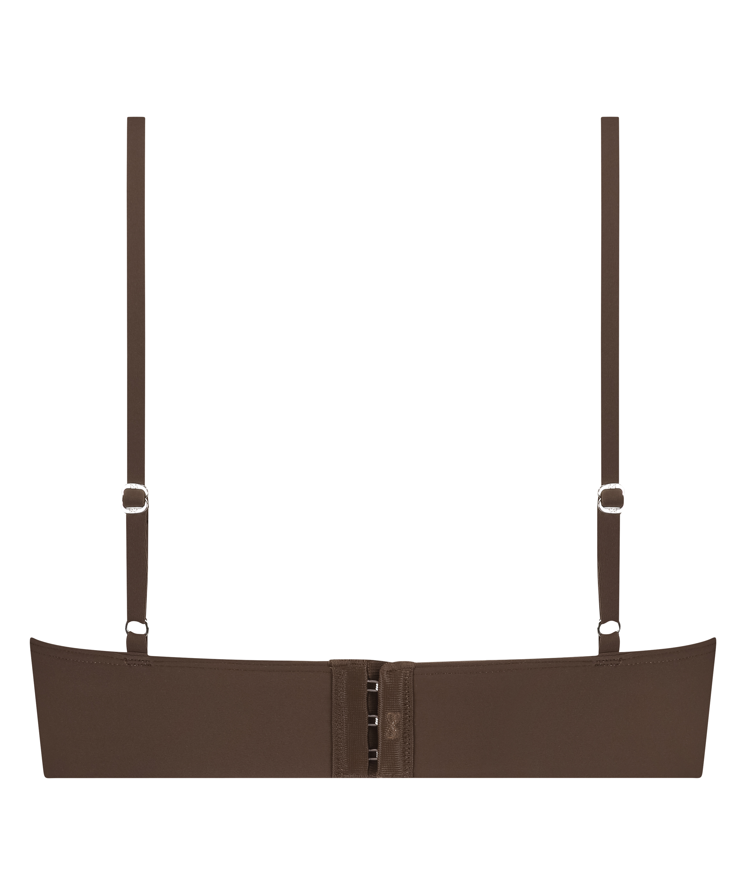 Triangle Brassière Smooth, Marron, main