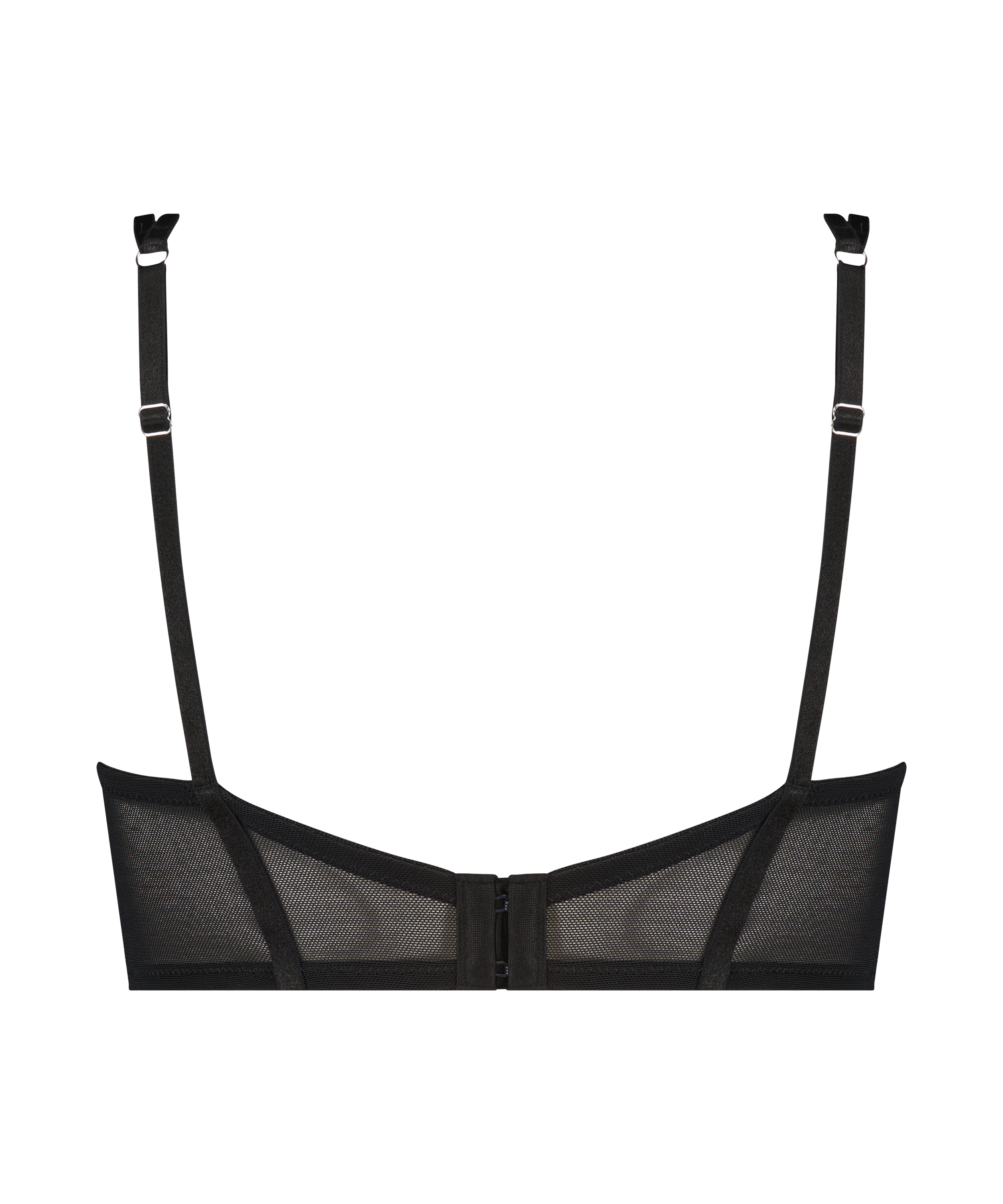 Soutien-gorge à armatures préformé longline Amelie, Noir, main