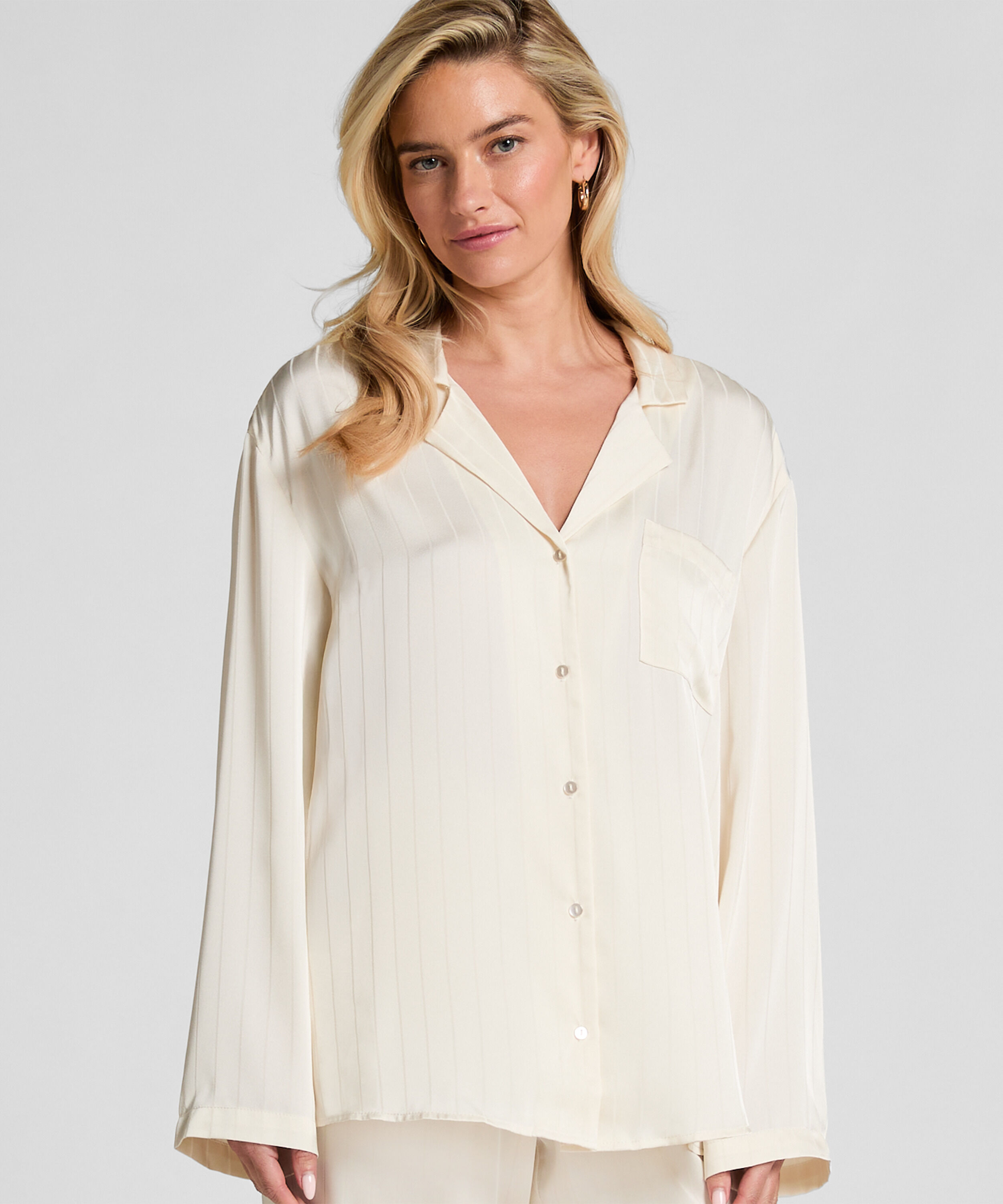 Veste en satin à rayures