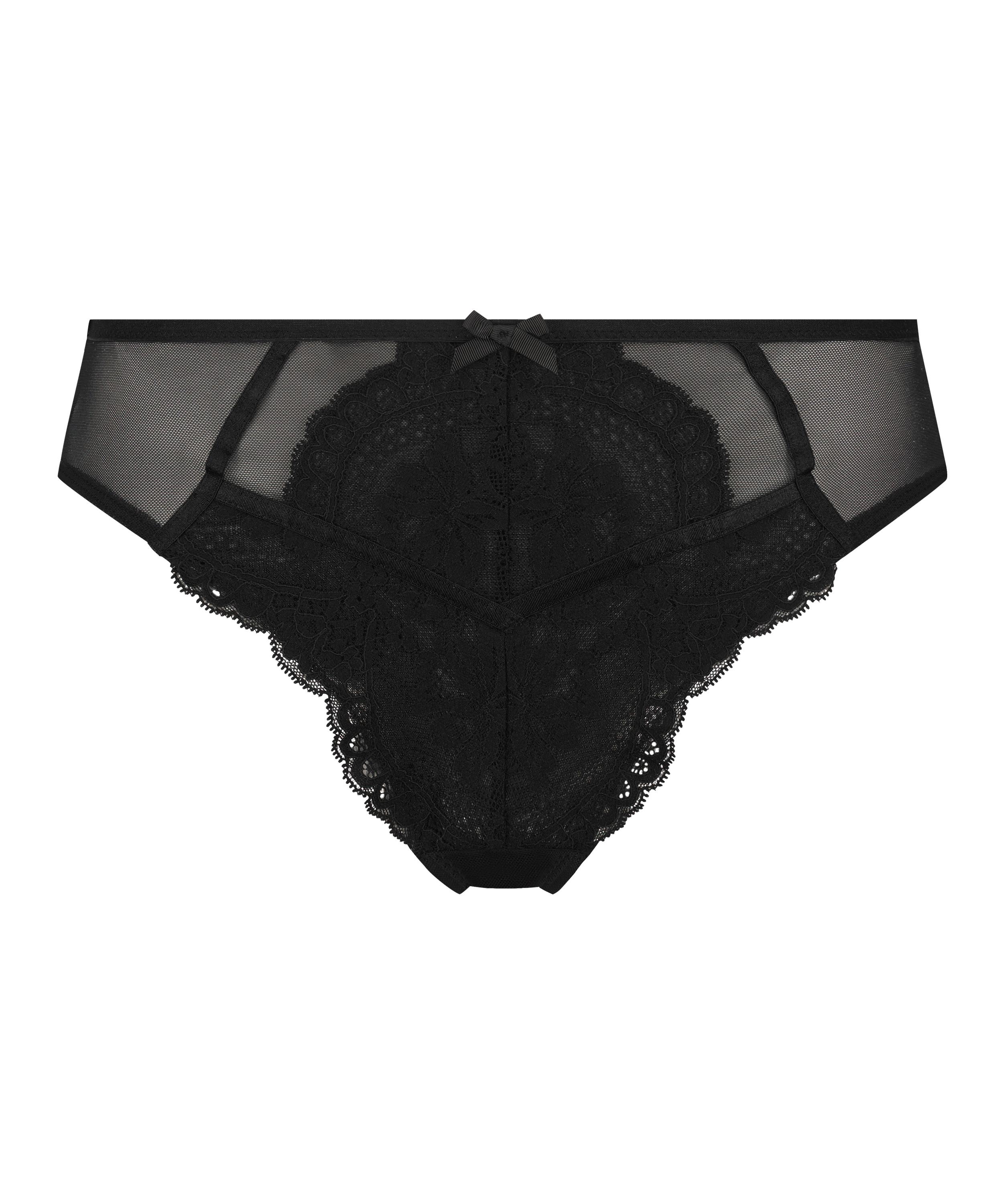 Slip brésilien haut Liberty, Noir, main