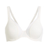Soutien-gorge à armatures non-préformé en maille, Blanc