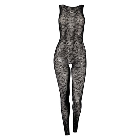 Collant Private Catsuit avec entrejambe ouverte, Noir