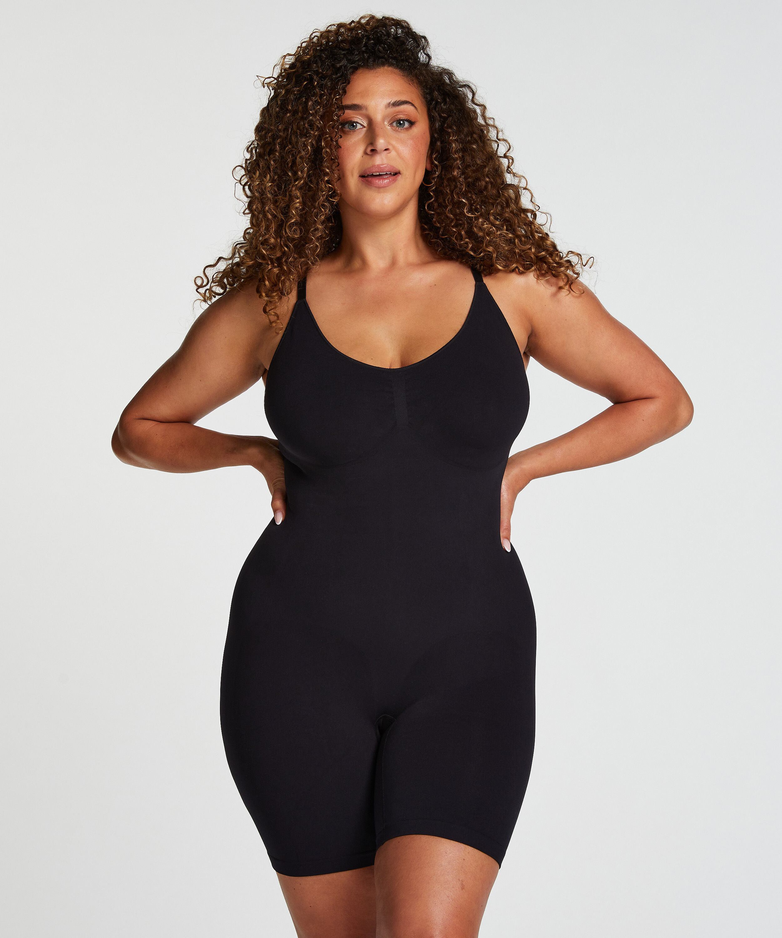 Body Slimmer sans couture mise en forme pour les cuisses, Noir