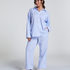 Haut de pyjama en Coton, Bleu