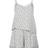 Ensemble de pyjama court Cami, Gris