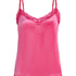 Camisole velours Dentelle, Rose