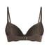 Soutien-gorge &agrave; armatures pr&eacute;form&eacute; Plunge, Marron