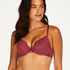 Soutien-gorge push-up à armatures rembourré Rose, Rouge