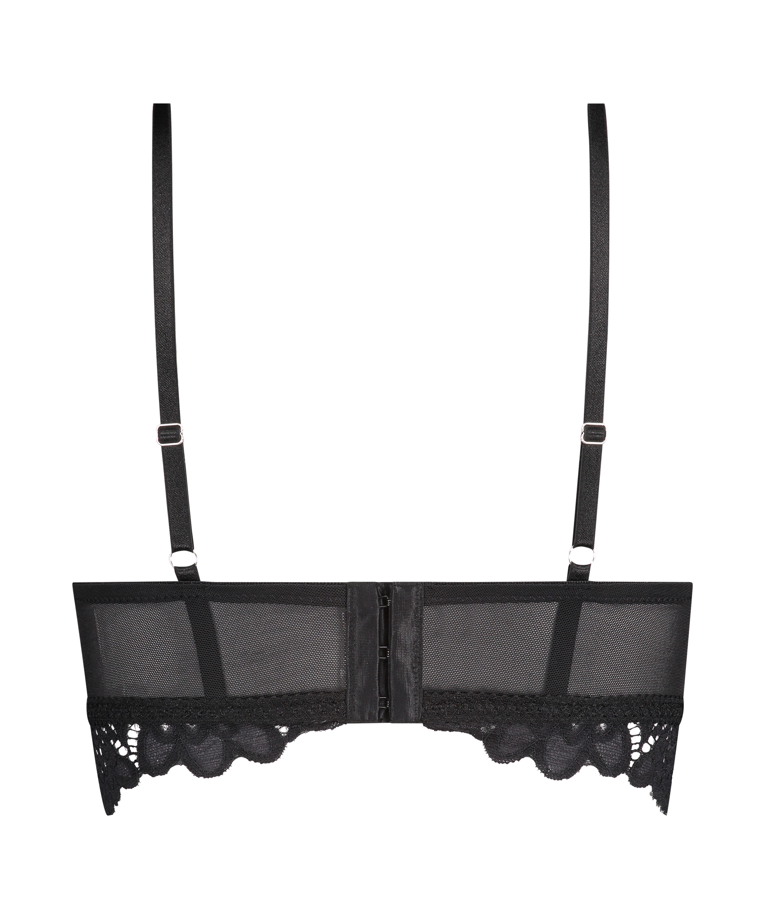 Soutien-gorge préformé sans armatures longline Shiloh, Noir, main