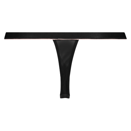 String tanga haute taille Stefanie I AM, Noir