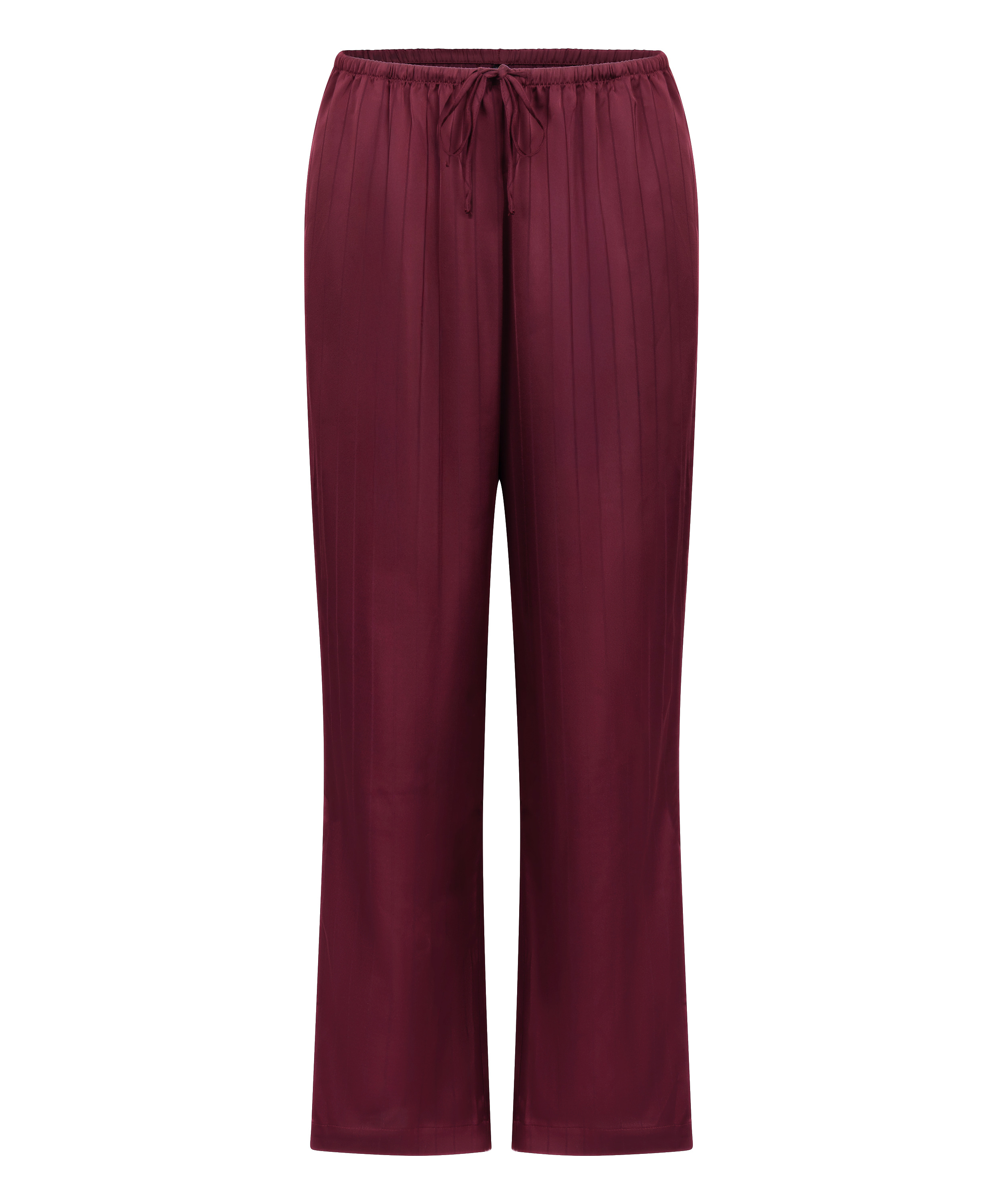 Pantalon à rayures en satin, Violet, main