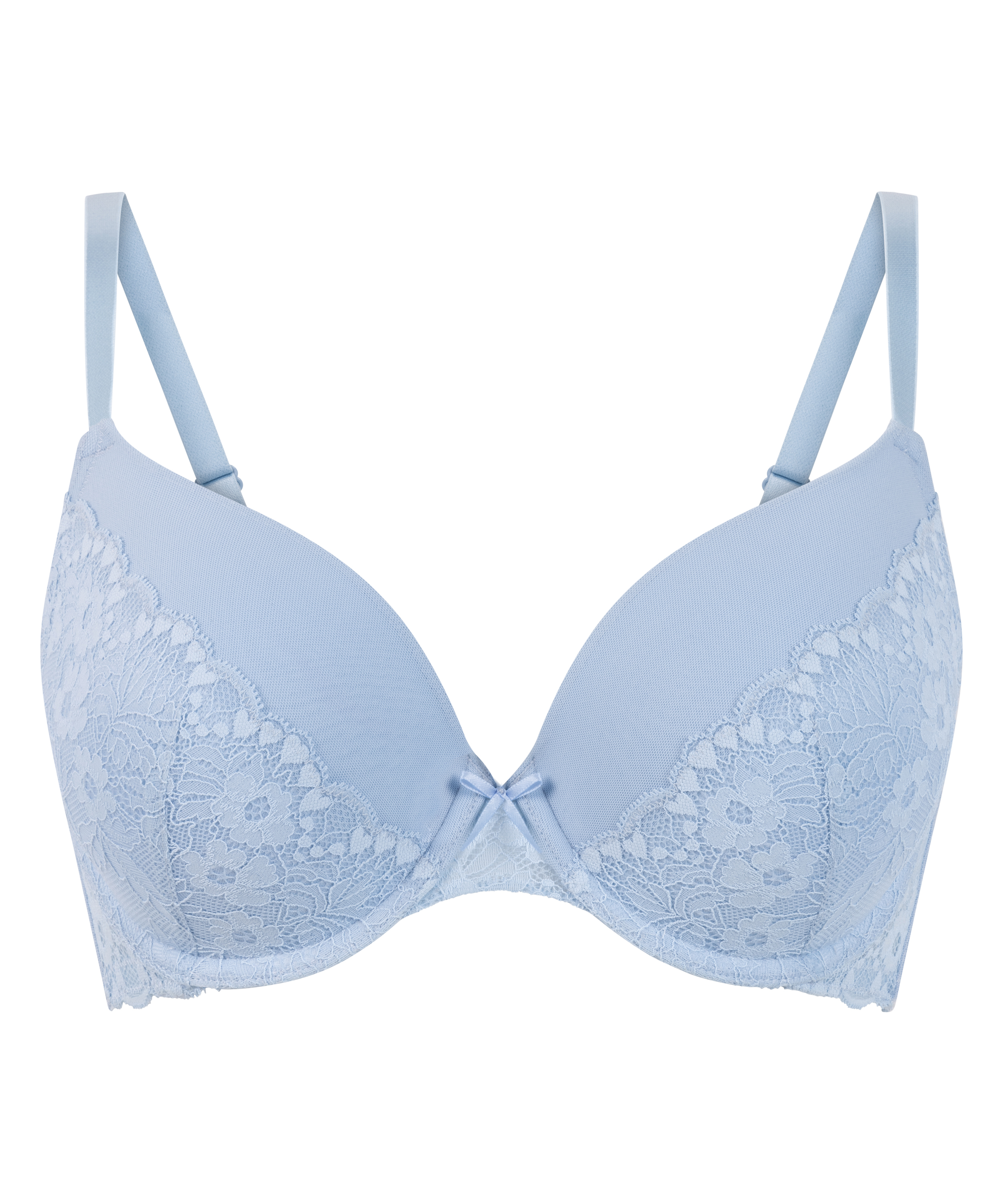 Soutien-gorge à armatures préformé push-up Cherry, Bleu, main