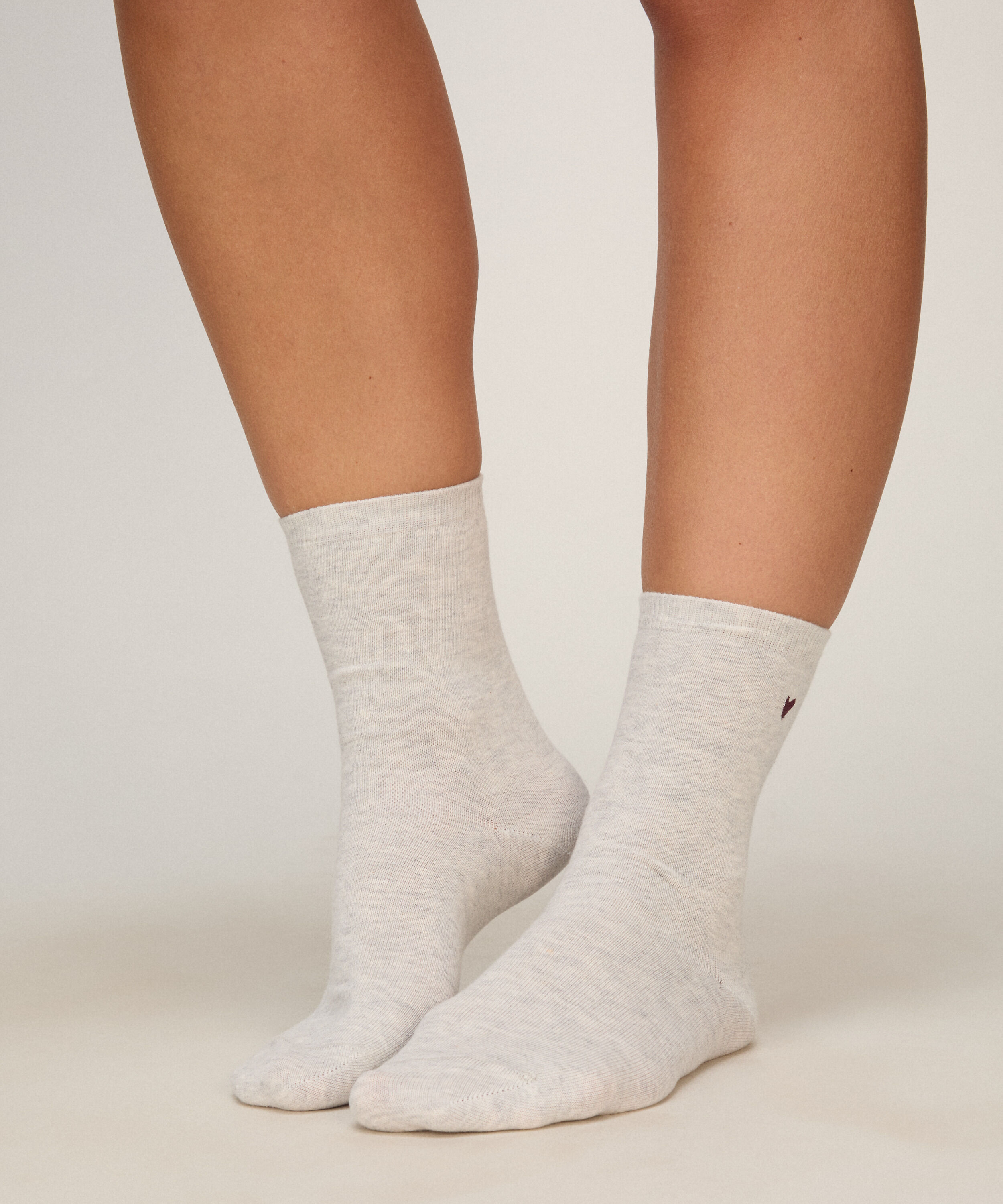 Socks 3 Pair Cotton, Blanc