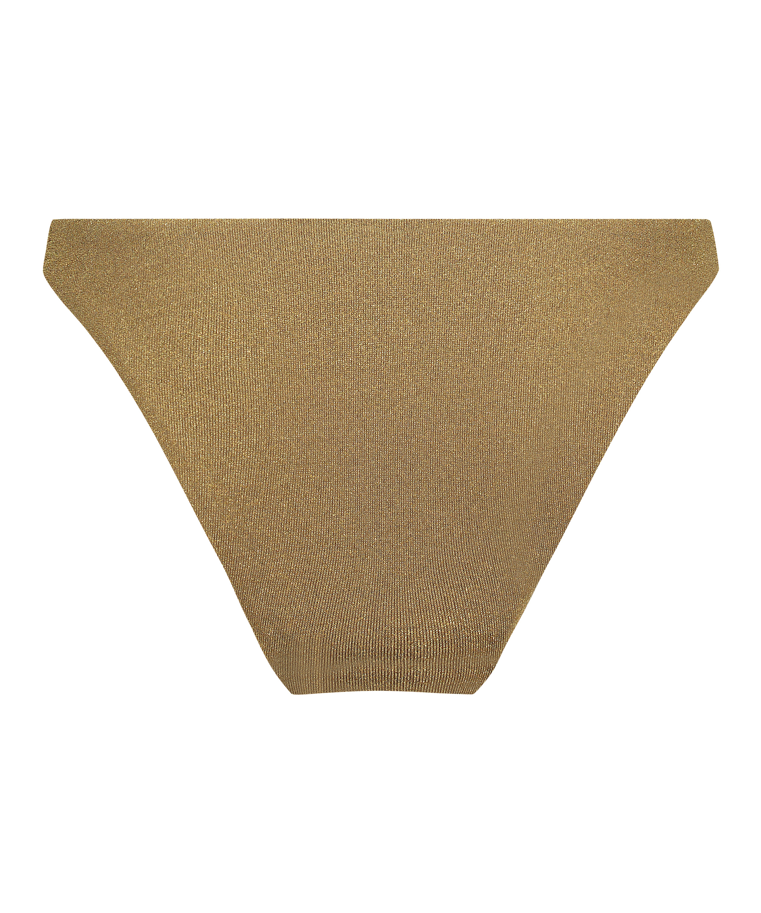 Slip de Bikini Échancrés Goldie Shimmer, Jaune, main