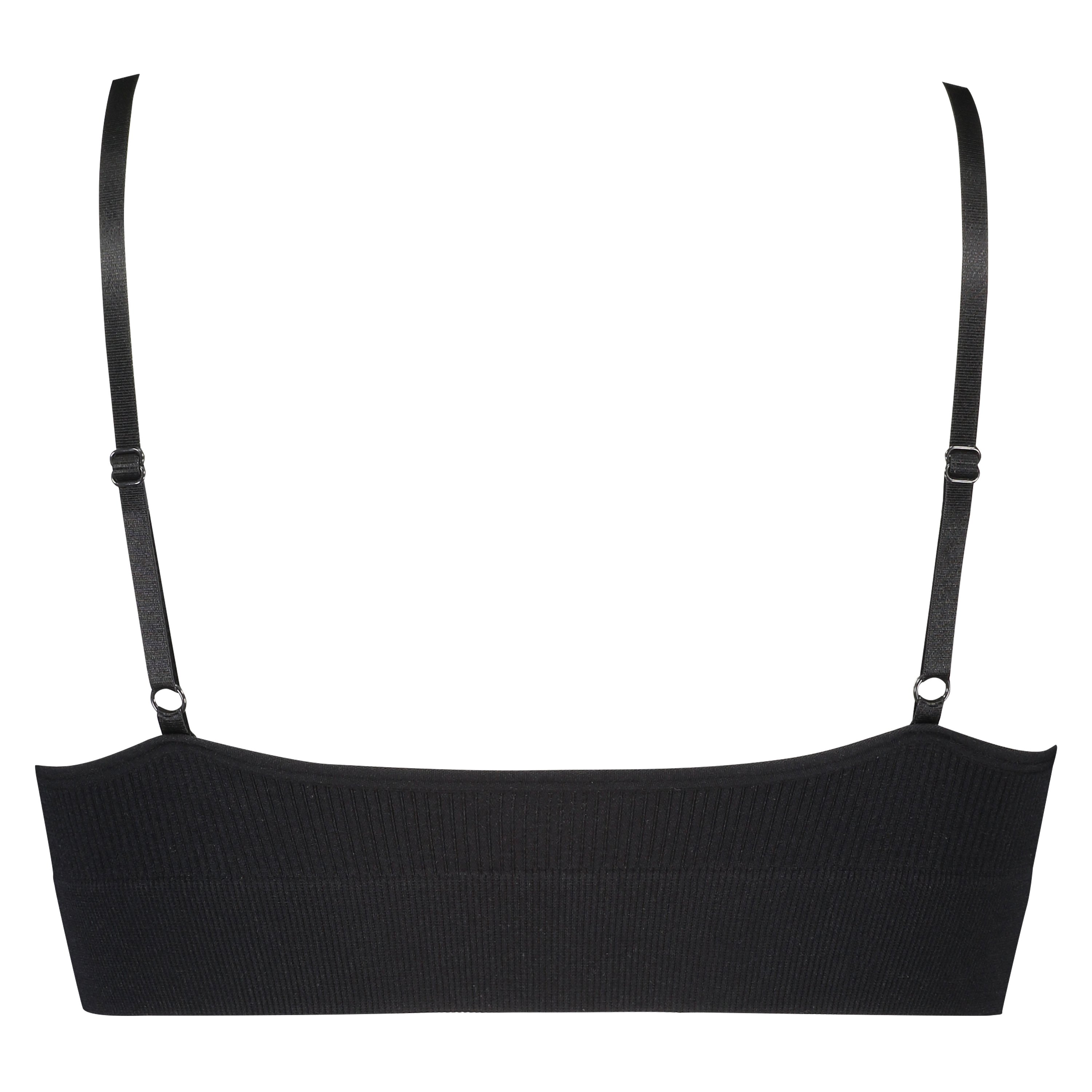 Brassière sans couture, Noir, main