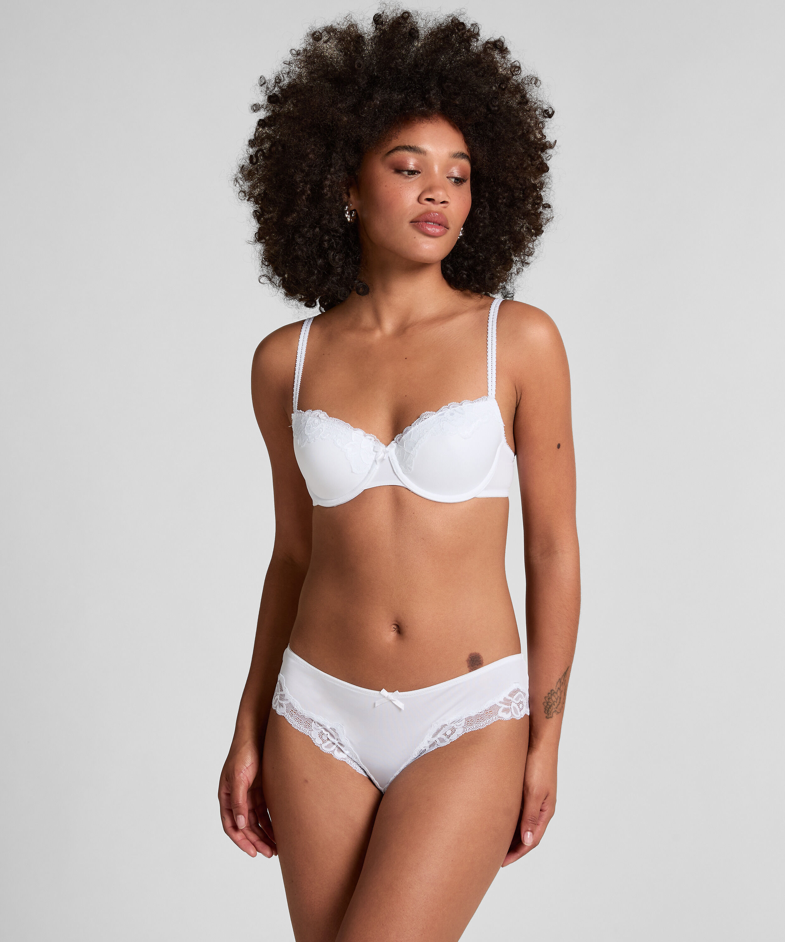 Slip Secret Lace, Blanc