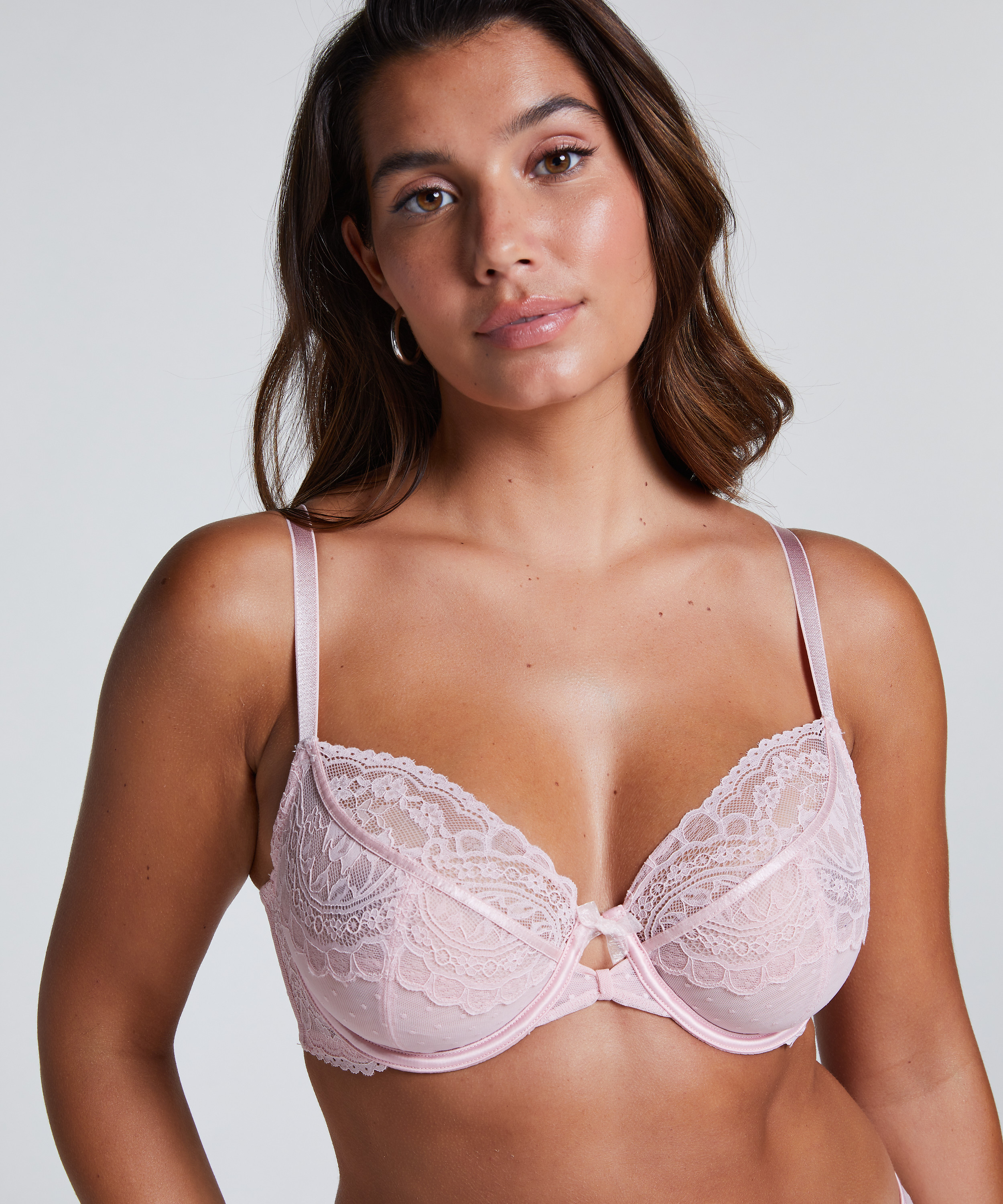 Soutien-gorge à armatures non-préformé Juliette, Rose, main