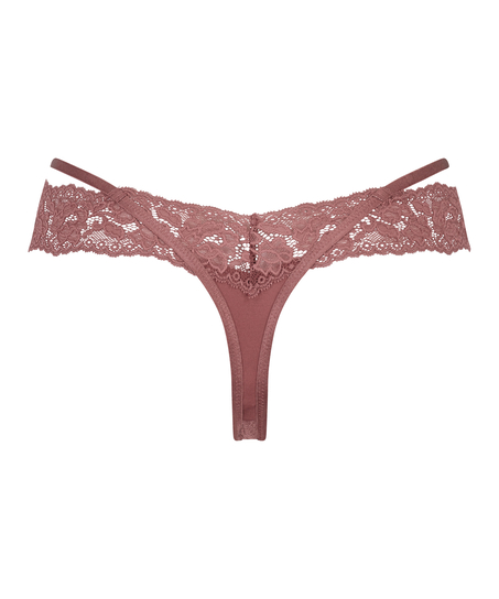 String en V taille très basse Elliena, Rouge