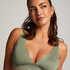 Haut de bikini Triangle Scallop, Vert