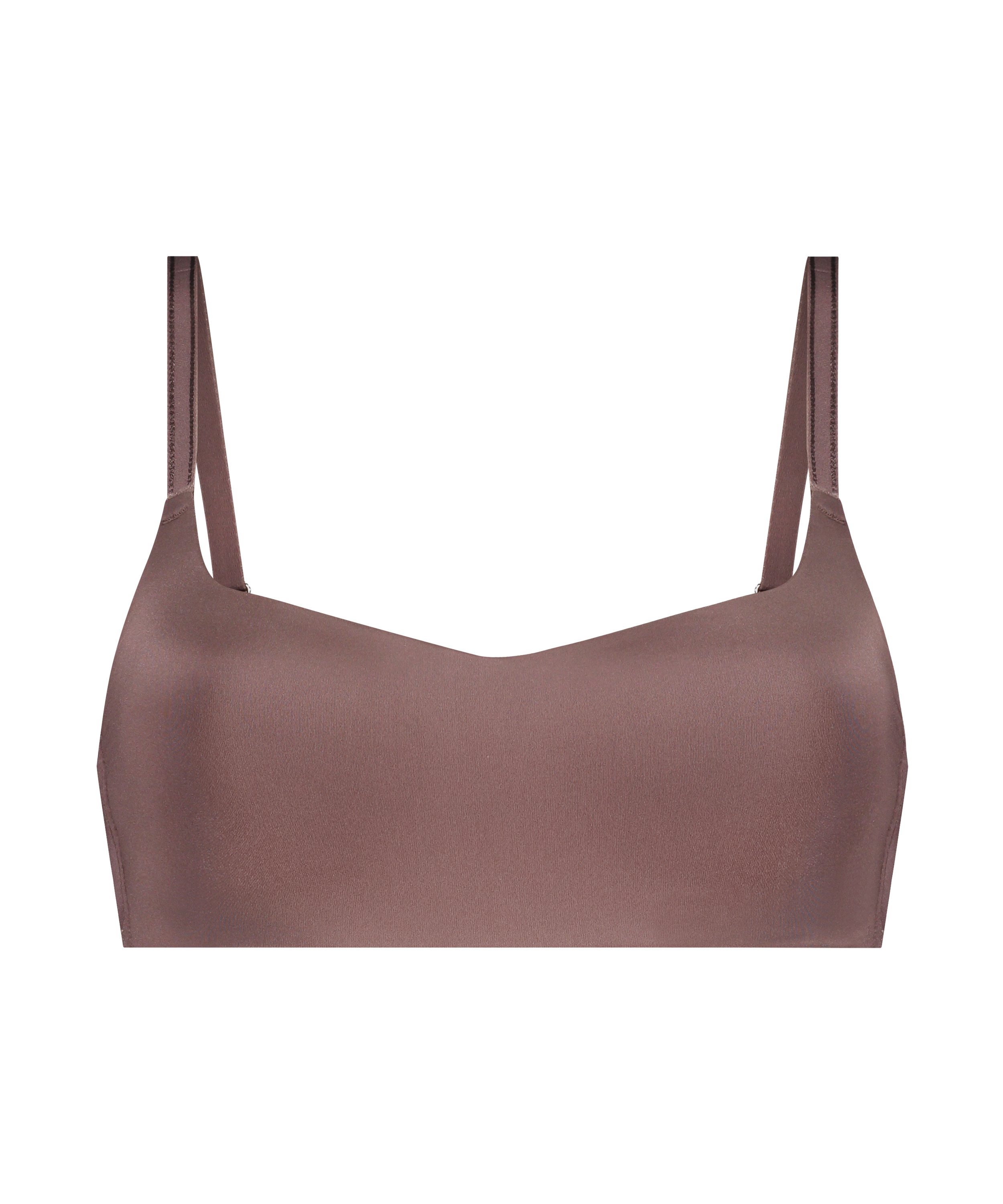 Soutien-gorge sans armatures préformé, Marron, main