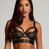 Soutien-gorge à armatures non-préformé longline Occult, Noir
