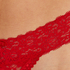 String dentelle florale, Rouge