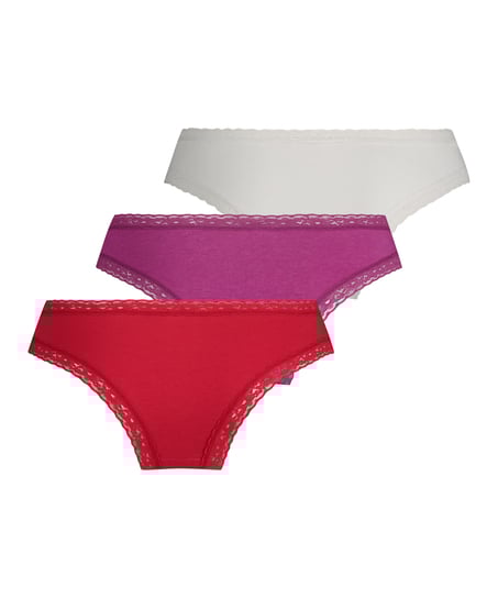 Lot de 3 brésiliens Classics, Rouge